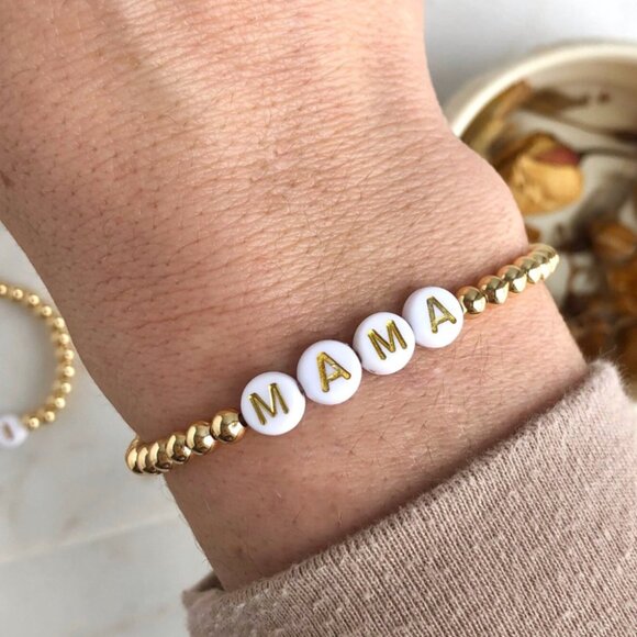 You Pick 2 WATERPROOF Gold Stretch Bracelets Non-tarnish Gemstone & Pearl & Bead - Picture 11 of 16